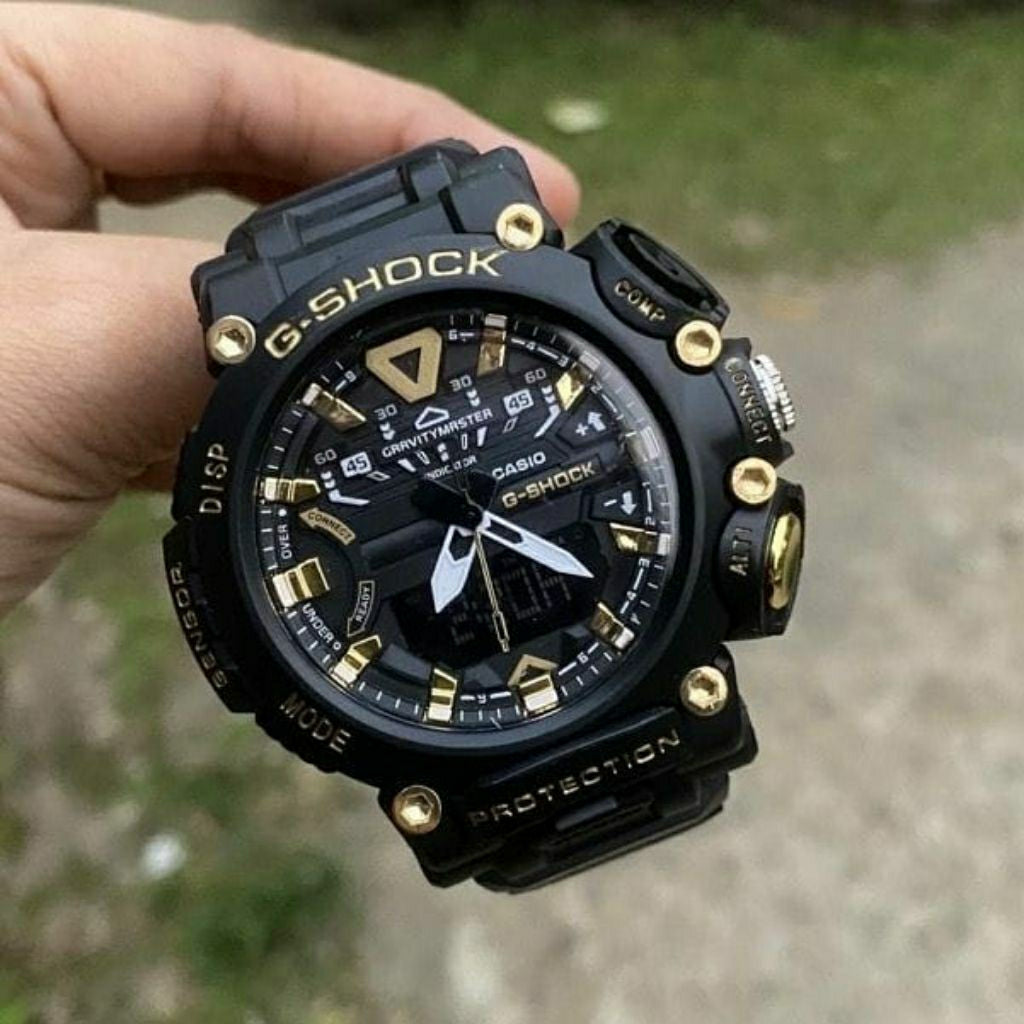 jam tangan digital pria dengan fitur alarm dan stopwatch