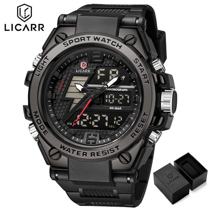 jam tangan outdoor pria anti air fitur lengkap dan stylish