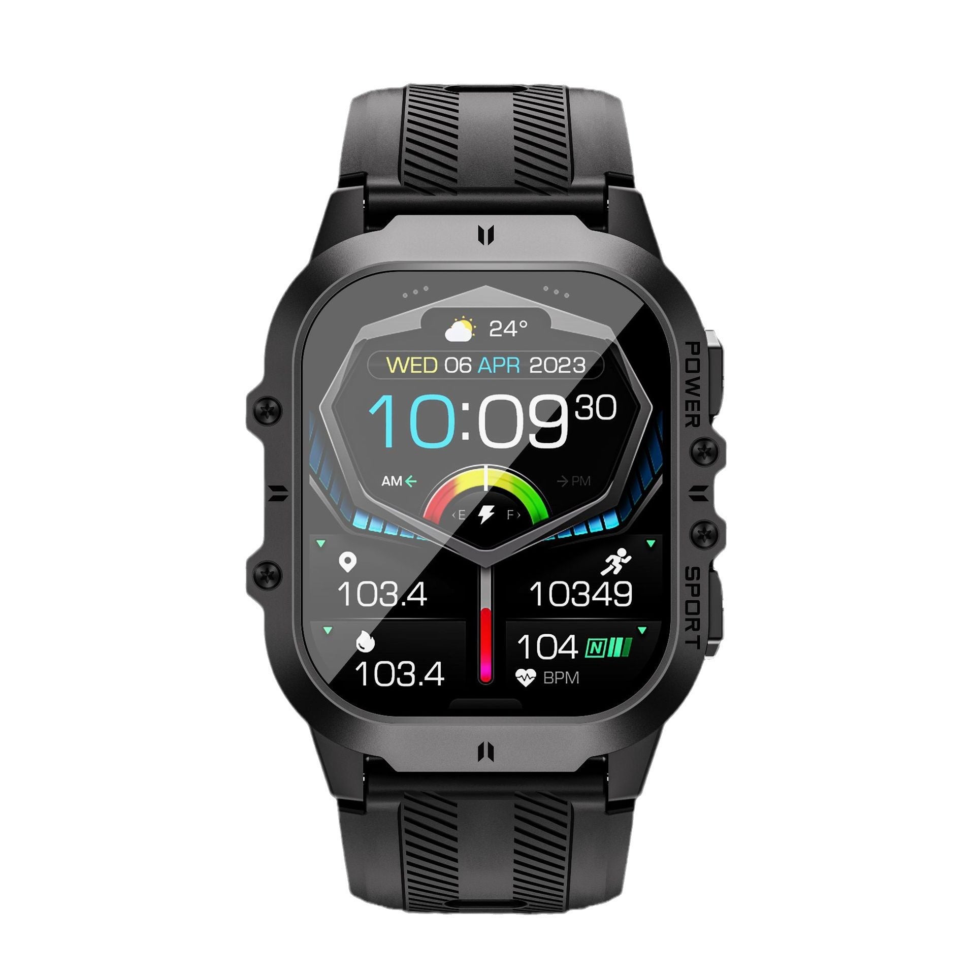notifikasi WhatsApp di layar smartwatch amoled