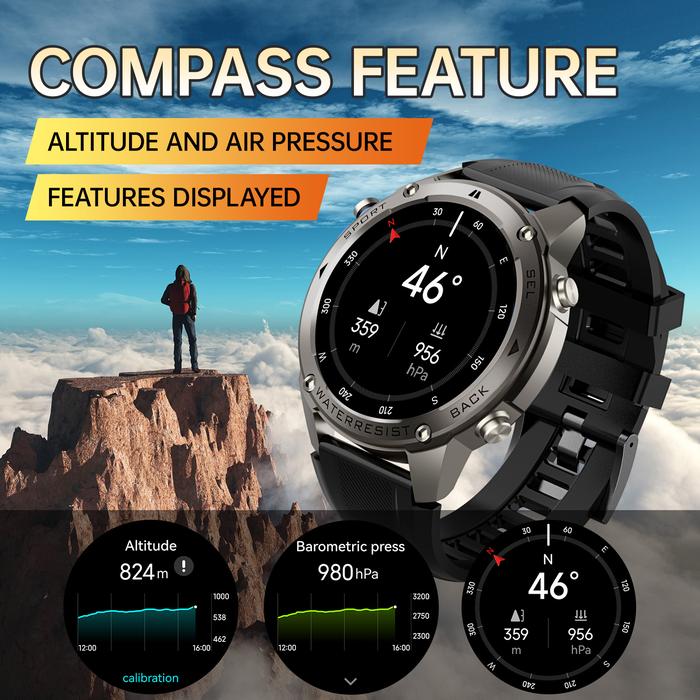 skmei smartwatch dengan altimeter untuk pendakian