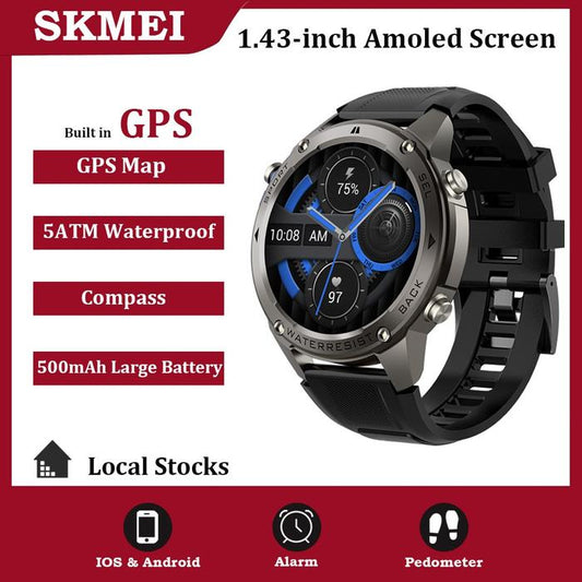skmei smartwatch dengan gps dan kompas