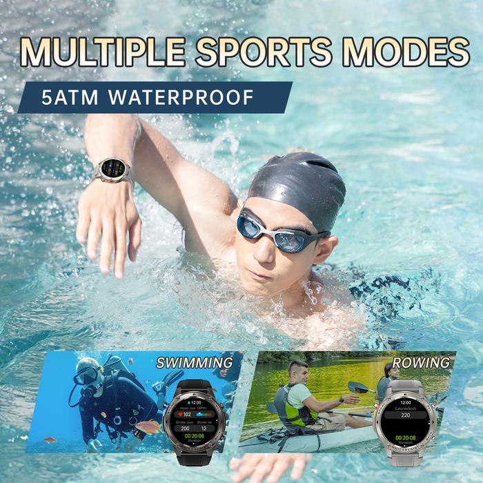 skmei smartwatch dengan layar amoled 1.43 inci