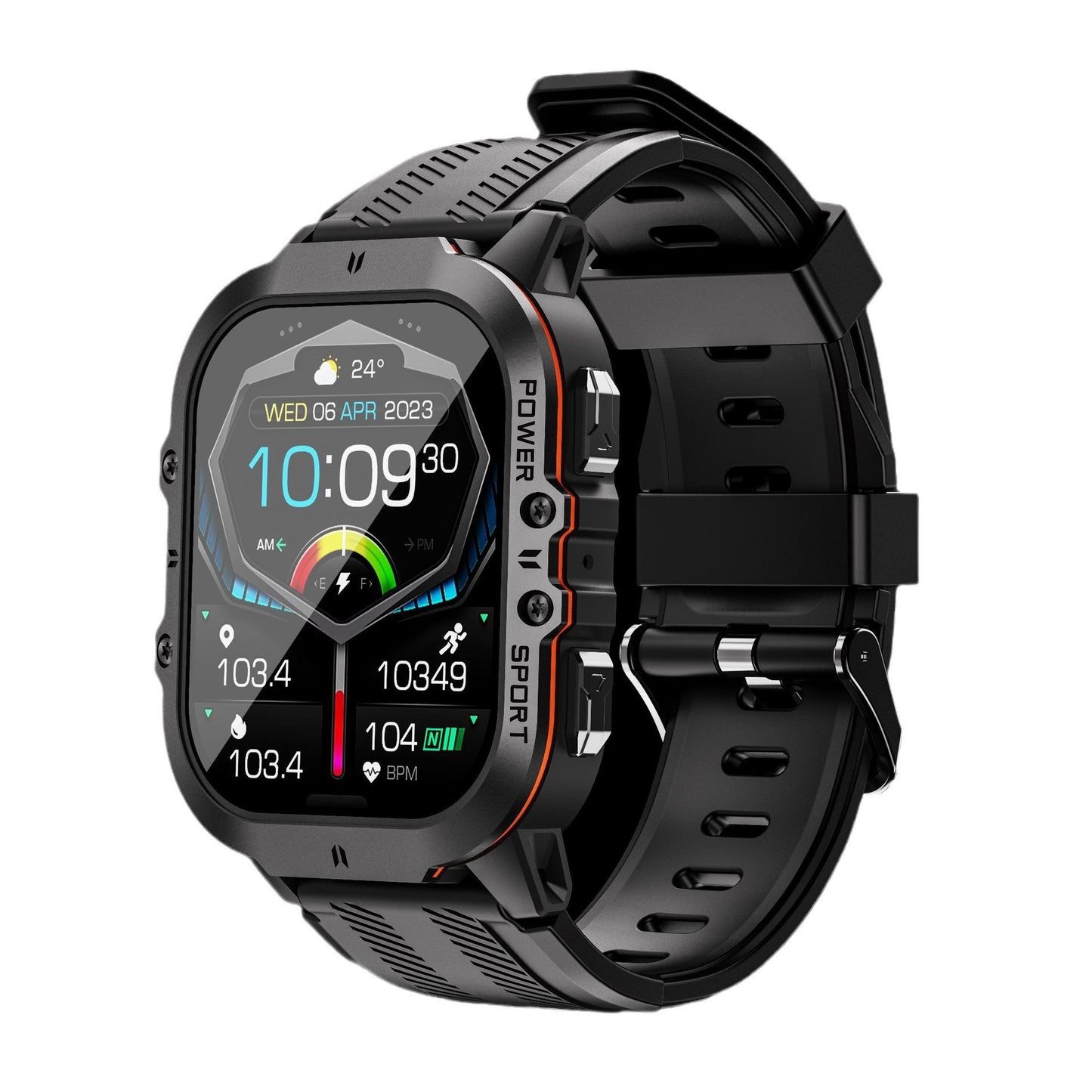 smartwatch amoled dengan sensor detak jantung