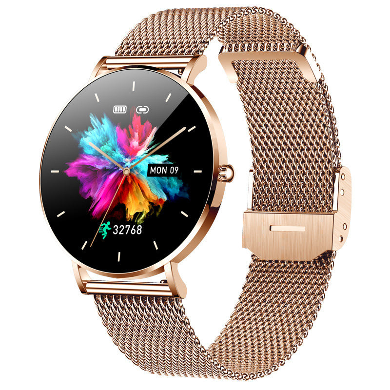 smartwatch bulat dengan daya tahan baterai 260mAh