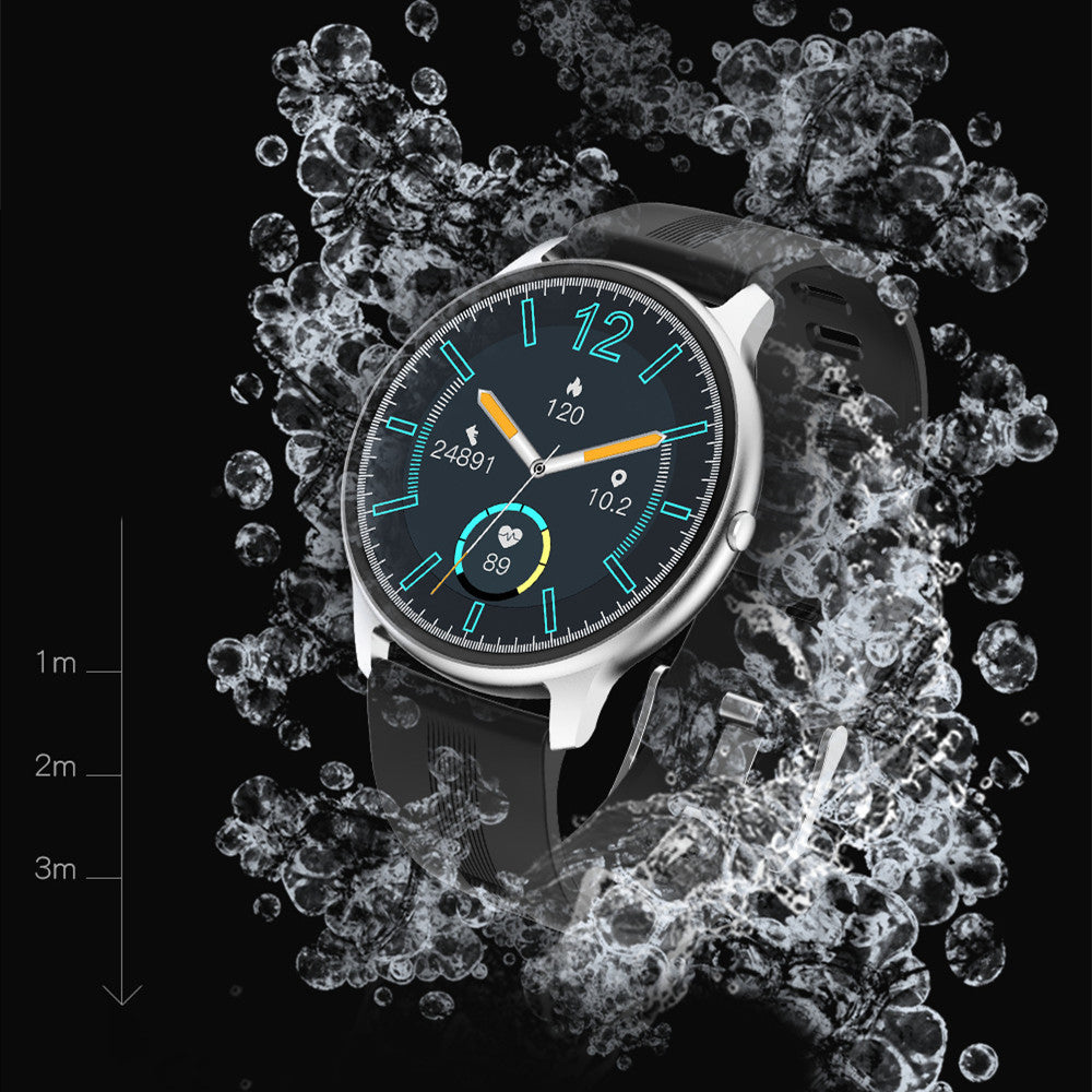 smartwatch bulat untuk pelacakan olahraga dan aktivitas