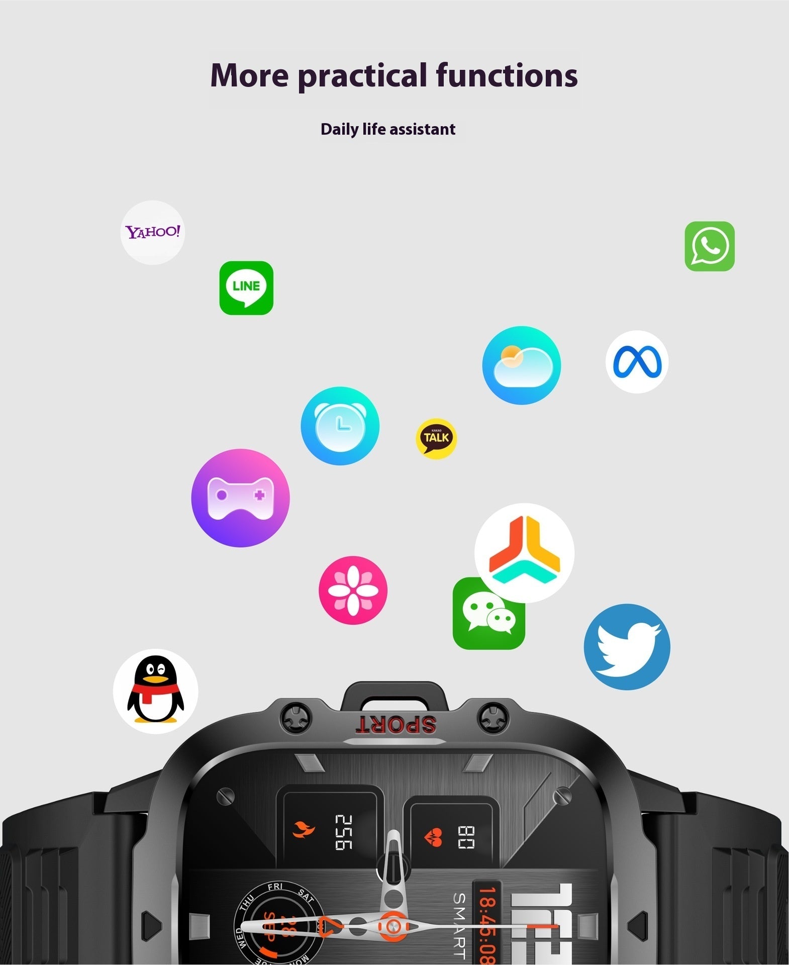 smartwatch outdoor dengan panggilan Bluetooth