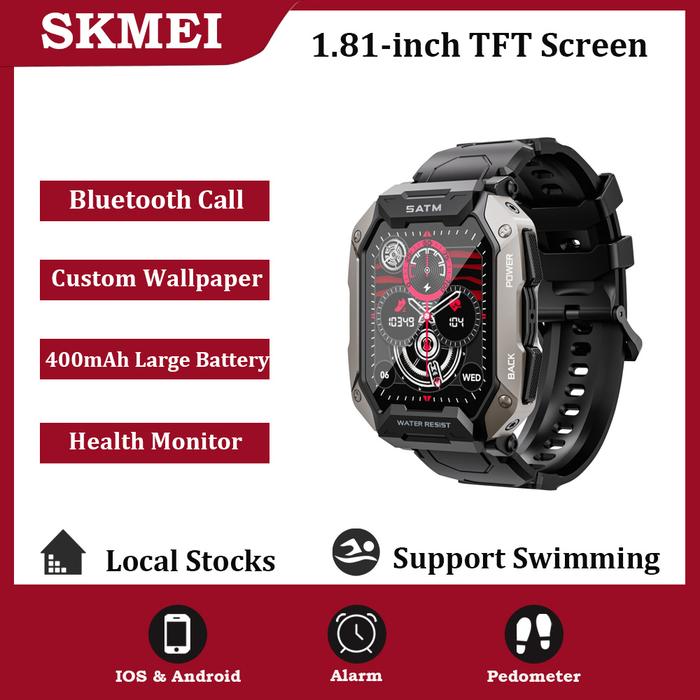 smartwatch skmei dengan sensor tekanan darah