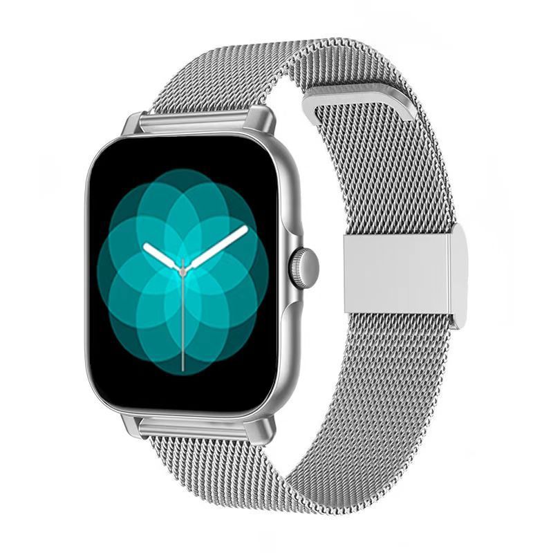 smartwatch tali besi silver desain premium