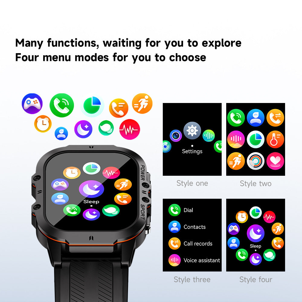tampilan jam digital pada smartwatch amoled